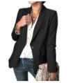 Womens Casual Blazer Jacket Long Sleeve Lapel Open Front Jacket Suit Button Down Slim Work Office Blazer with Pocket Black $1...